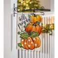 thumbnail image 5 of Fall Hello Pumpkin Patch Decorative Garden Flag, Autumn Polka Dots Farmhouse Seasonal Yard Outside Decorations, Thanksgiving Rustic Outdoor Small Home Decor Double Sided 12 x 18, 5 of 6