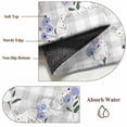 thumbnail image 6 of Easter Bunny 2'x6' Runner Rugs for Hallway Kitchen Bedside Non Slip, Spring Purple Flower Rustic Farmhouse Grey Plaid Entryway Rug Runners with Rubber Backing, Long Carpet Runner for Laundry Room, 6 of 8
