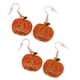 thumbnail image 1 of 2 Pares de Calabaza Festiva Naranja Cara Sonriente Aretes de Halloween Pavimentados de Cristal, 1 of 4