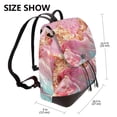 thumbnail image 2 of Fotbe Abstract Pink Gold Splash Mochila Bolso con Estampado para Mujer, Mochila Antirrobo de Nylon Impermeable, Bolsa Ligera de Hombro, 2 of 4