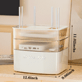 thumbnail image 2 of Niulife WiFi Router Storage Box, WiFi Cabinet to Hide Router and Modem, Router Cover Decorative Box for Office and Home,White, 2 of 5