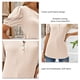 thumbnail image 5 of Camiseta diaria Nikou camiseta de manga abullonada informal cuello redondo Talla S, 5 of 6