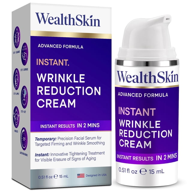 Crema para ojos instantánea y antiarrugas rápida: efectos temporales reafirma y levanta las bolsas debajo de los ojos y reduce la hinchazón y elimina las ojeras - Tensor de 60 segundos 30 ml