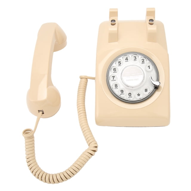 Vintage Phone, Retro Landline Telephone with Mechanical Ringer, Desk Phone for Home Office Hotel Decor