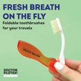 MOUTHWATCHERS Dr Plotkas Extra Soft Flossing Toothbrush, Folding Travel