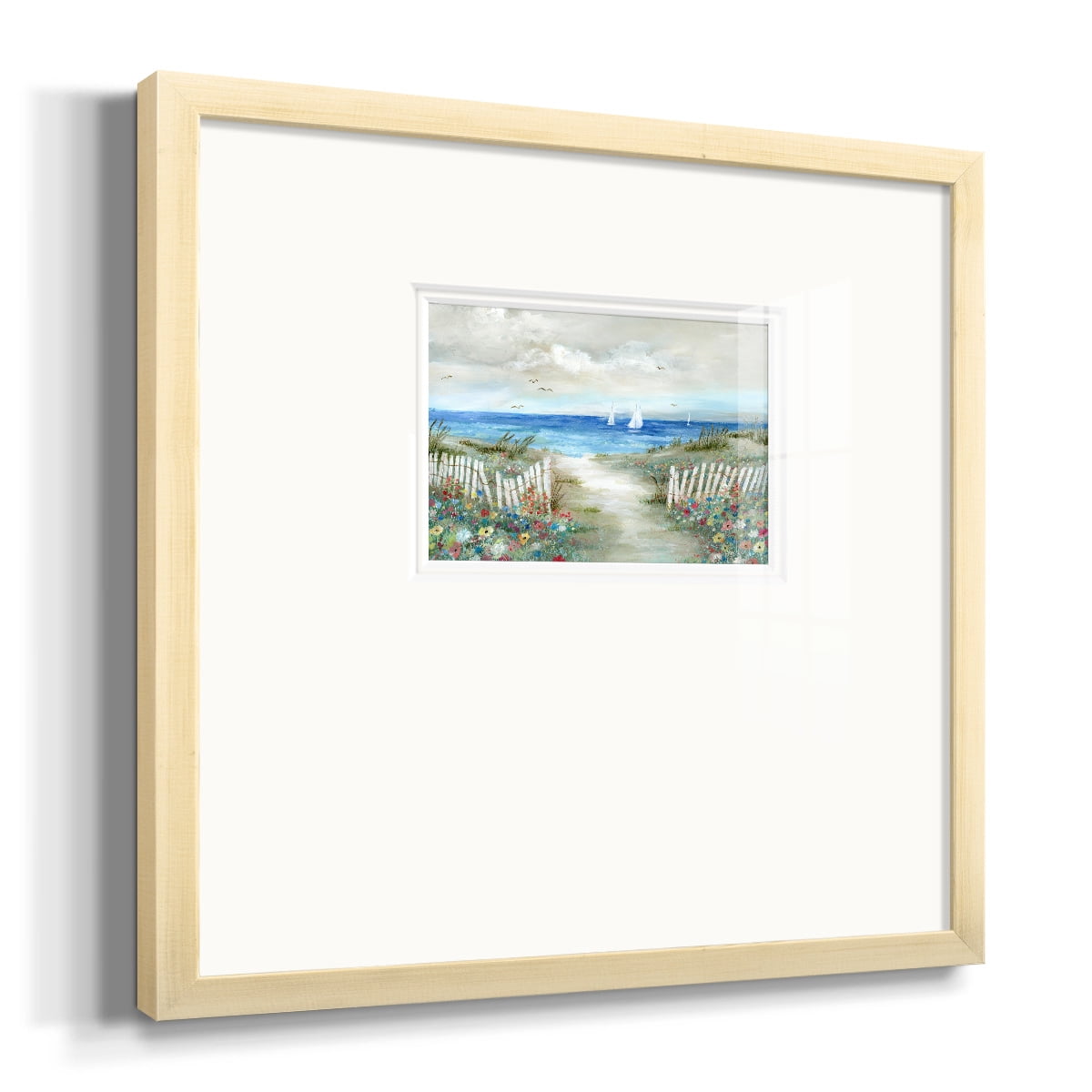 Coastal GardenPremium Framed Print