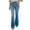 Blue, variant on Idoravan Stretchy Jeans for Women High Waisted Fashion Ladys High Waisted Lacing Loose And Comfortable Stretch Wide Leg Straight Pants