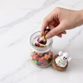 thumbnail image 4 of Halloween Ghost Glass Storage Jar, Resin Figurine Candy Jar with Cork Stopper, High-Transparency Thickened Glass for Small Items, Multi-Scenario Halloween Decor Prop for Entryway Cafe Shop Party Gift, 4 of 7