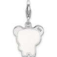 thumbnail image 3 of Sterling Silver Rhodium-Plated Enameled Panda With Lobster Clasp Charm Made In China qc9524, 3 of 5