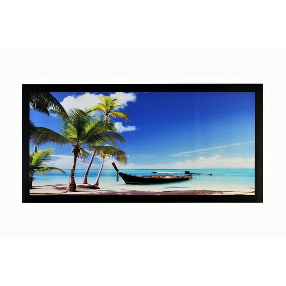 Bm Traders Beach View Wall Sticker Poster Print Without Frame (20 X 40 Inch)