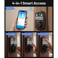 YFK Smart Fingerprint Door Lock, Keyless Entry Door Lock, 4-in-1 APP ...