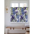 thumbnail image 2 of Spring Flowers Living Room Curtains 2 Panel, Purple Hydrangea Orchid Floral Country Cafe Window Treatment, Farmhouse Bedroom Bathroom Kitchen Curtains Drapes 104"x54", 2 of 6