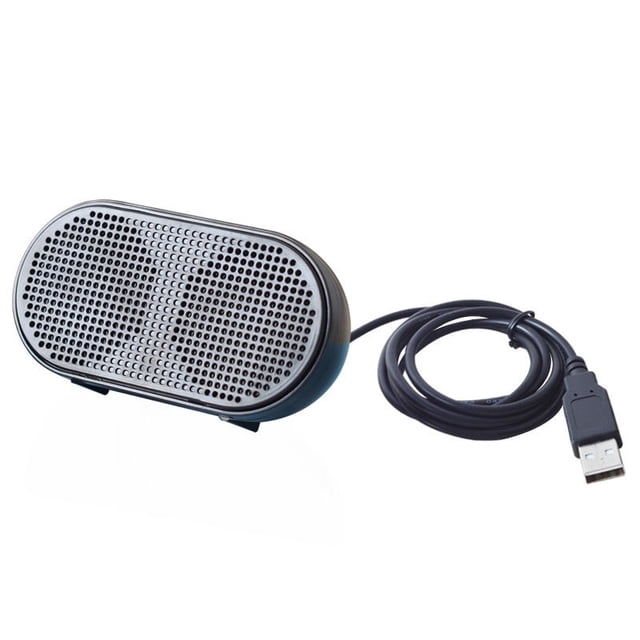 Mini altavoz USB Altavoz de computadora Altavoz multimedia estéreo alimentado para PC portátil (Negro)