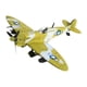 thumbnail image 4 of Kits de construcción de caza 1:48, modelo de avión, decoración de escritorio, juguetes educativos para niños, adorno, ensamblaje DIY, rompecabezas 3D amarillo verde, 4 of 8