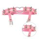 thumbnail image 3 of Sonducket Mujeres Sexy elástico cuero pierna anillo liguero Punk corazón remache muslo anillo Punk Goth cuero arnés ajustable Ropa, zapatos y accesorios Miscelánea rosa 30〜50cm, 3 of 5