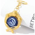 thumbnail image 4 of Genshin Impact Vision Luminous Keychain, Gold Game Figure Key Chain Pendant Keyring Accessories Cosplay Costume Gifts, 4 of 5