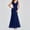 Blue, variant on Womens Luxurious Sequins Formal Evening Dress Elegant Sleeveless Mermaid Tulle Floor Lenght Party Cocktail Dresses