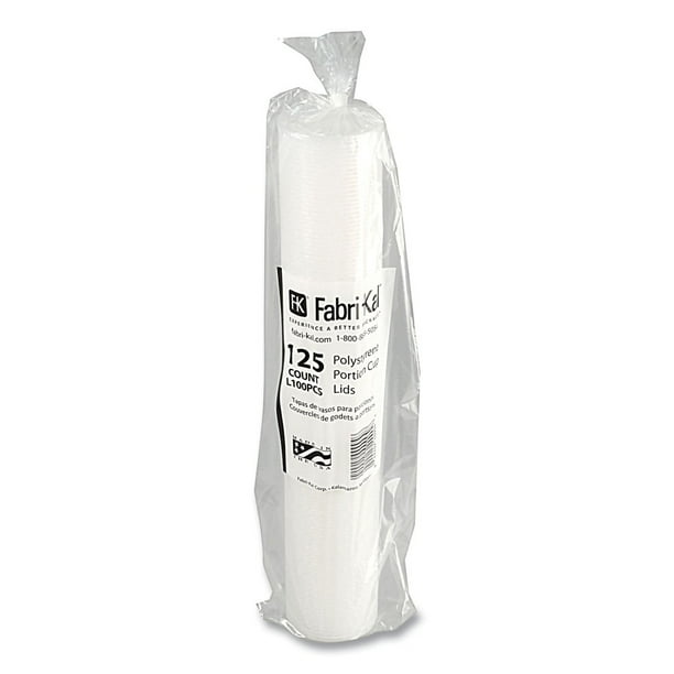 Portion Cup Lids, Fits 1 oz Squat Portion Cups, Clear, 125/Sleeve, 20 Sleeves/Carton Portion Cup Lids, Fits 1 oz Squat Portion Cups, Clear, 125/Sleeve, 20 Sleeves/Carton