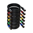 thumbnail image 1 of Cable de micrófono XLR AuxLink XLR de 7,6 m, paquete de 6 unidades, chapado en oro, 1 of 6