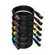 thumbnail image 1 of Cable de micrófono XLR AuxLink XLR de 3 m, paquete de 6 unidades, chapado en oro, 1 of 6