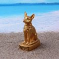 thumbnail image 4 of facefd Sculpture de Chat Bastet Égyptien en Résine Modèle de Chat Assis pour Cadeau de Festival, 4 of 8