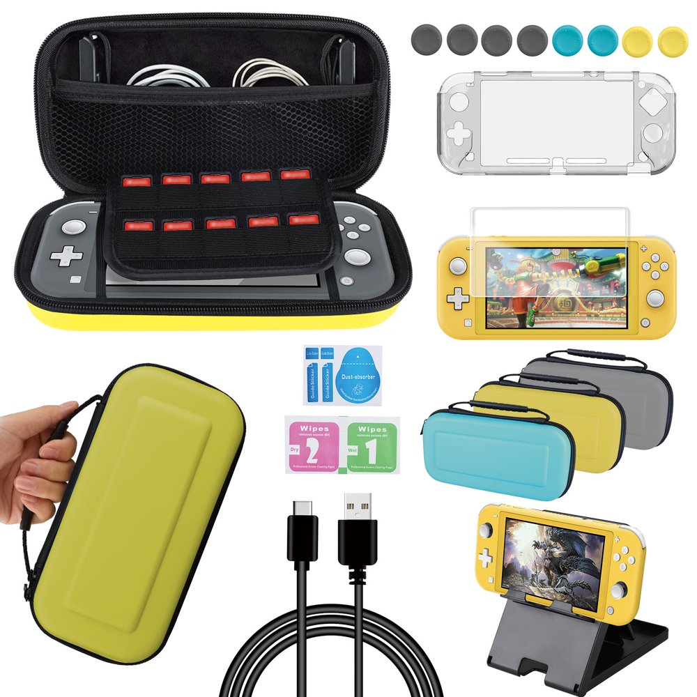 Accessories Kit for Nintendo Switch Lite, EEEkit Accessories Bundle with Carrying Case