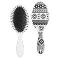 thumbnail image 2 of Artistic Natural Print Hair Brush, Abstract Detangler with Soft Bristles, Floral Paddle Comb for Women, Teens, Travel-Friendly, 2 of 8
