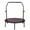 Black/Handle-40inch, variant on Aukfa Mini Trampoline with Adjustable Handrail, 40" Foldable Fitness Rebounder with Safety Pad for Indoor Outdoor