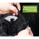 thumbnail image 4 of Dontodent Fundas universales para asientos de coche para perros, funda protectora para asiento trasero con bolsillo de almacenamiento, funda impermeable para banco para coche y SUV Tansport (146 x 136 cm, negro) Kuyhfg Sin marca, 4 of 5