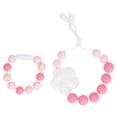 thumbnail image 2 of Collar Sensorial para Masticar Collar Dentición en Forma Rosa y Anillo de Pulsera de Silicona para el Motor Oral para Autismo TDAH Calmar las Encías para Niños y Niñas ANGGREK  Otros, 2 of 8