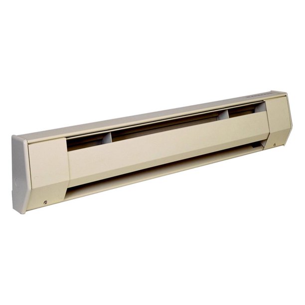 King Electric 27" Baseboard Heater, 500W / 120V, Almond, 2K1205A