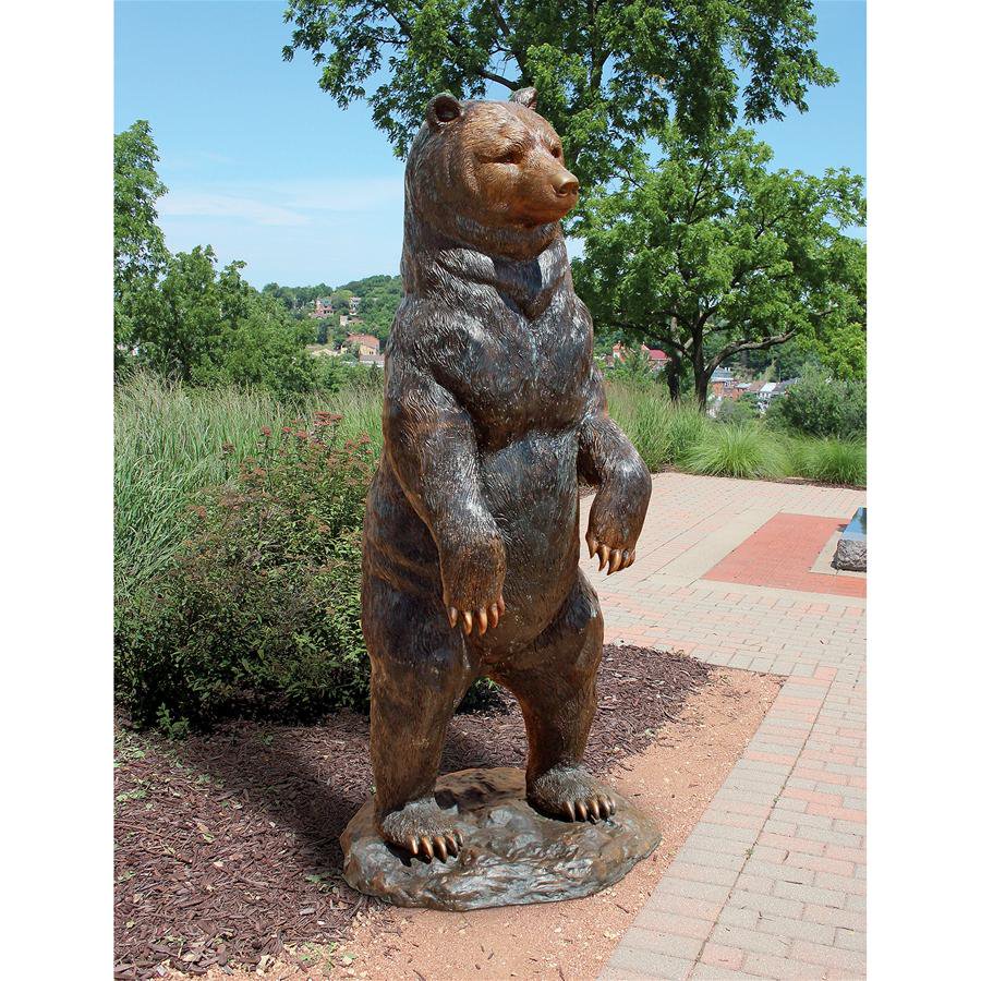 Design Toscano Standing Black Bear Cast Bronze Garden Statue - Walmart.com - Walmart.com