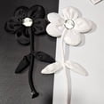 thumbnail image 6 of Geemin Black White Fabric Flower Brooch Pins Exaggerated Corsage Fashion Jewelry Brooches for Women Shirt Collar Accessories, 6 of 16