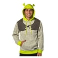 thumbnail image 6 of Shrek Costume Pullover Hoodie Sweatshirt With 3D Trumpet Ears On Hood, 6 of 7
