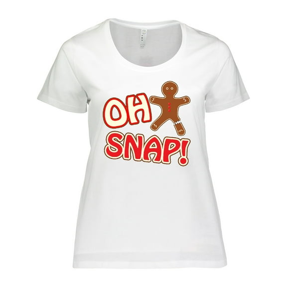 Inktastic Oh Snapbroken Gingerbread Women's Plus Size T-Shirt