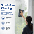 thumbnail image 4 of Microfiber Shower Cleaning Cloths, 3 Pack Super Absorbent Cleaning Towels for Bathroom, Glass, Windows, Car & Home Cleaning (11.8 x 15.7 in), 4 of 7