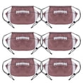 thumbnail image 1 of Muka 6PCS American Football Rugby 210D Polyester Drawstring Backpack, 12"H x 20 1/2"W, 1 of 6