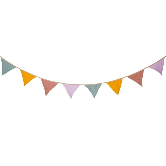 Harlier 8.5 ft Pennant Banner Flags, 10 Pcs Nursery Garland Triangle Bunting Flag, Baby Banner for Nursery Decor Baby Birthday Boho Wedding Shower Party Event, Rainbow Color