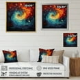 thumbnail image 4 of Designart "Whirling Kaleidoscope Colorful Storm I" Abstract Floater Framed Canvas Wall Art, 4 of 7