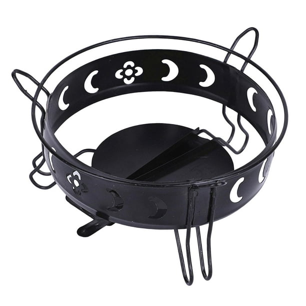 Estante portátil Macarena Quemador de alcohol desmontable Acero inoxidable Camping Negro
