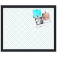 thumbnail image 2 of PinPix 22x18 Custom Cork Bulletin Board Peaks Modern Pattern White Aqua Poster Board Has a Fabric Style Canvas Finish, Framed in Peaks Modern Pattern White Aqua, by ArtToFrames (PinPix-1791), 2 of 6