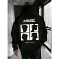 thumbnail image 3 of Men'S Gorillaz Graphic Hoodie - Black Pullover Sweatshirt with Adjustable Drawstring Hood, Streetwear for Concerts, Everyday & Themed Events - Machine Washable Polyester Hooded Sweatshirt, 3 of 7