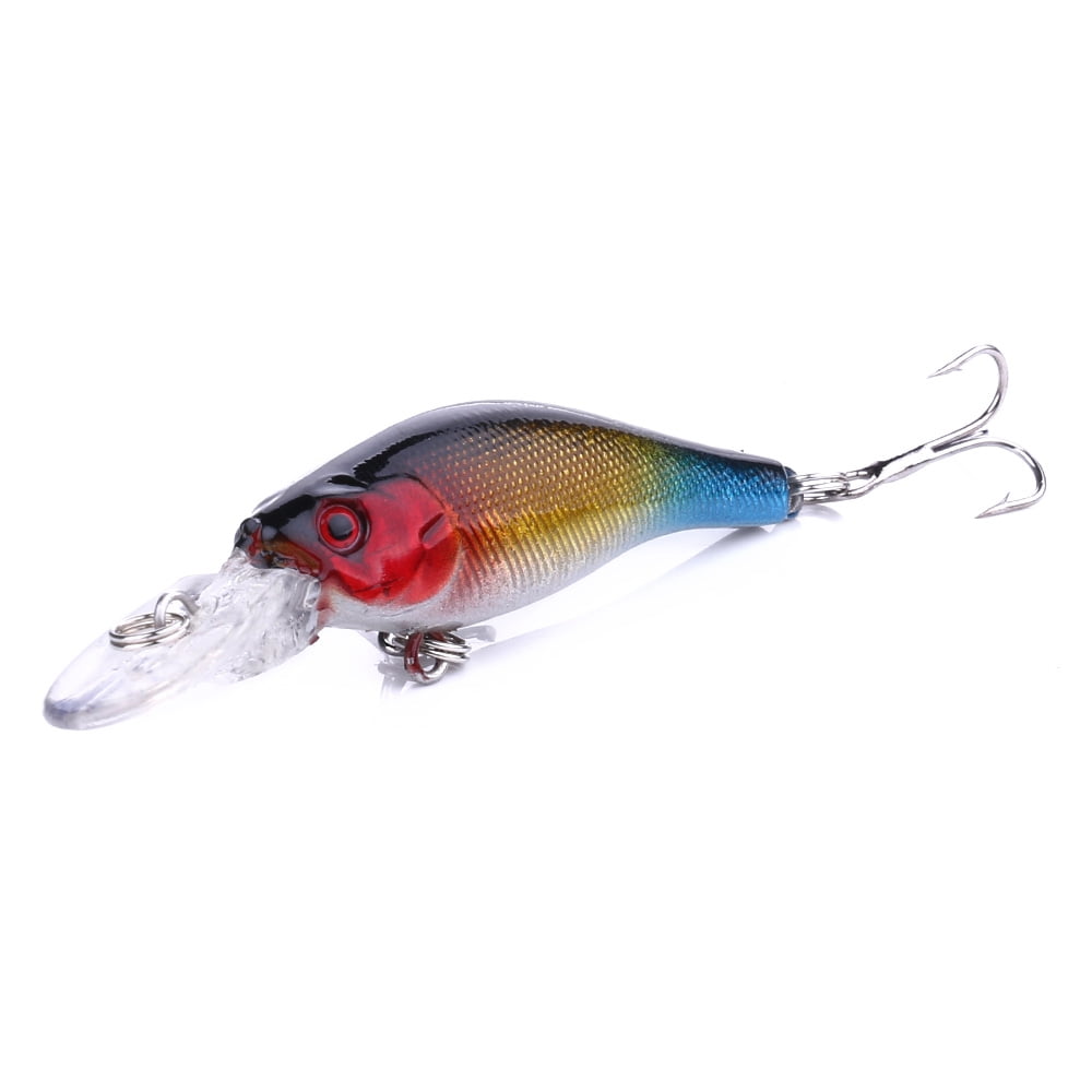 HENGJIA Minnow Bass Fishing Lures, Jerkbait Lure Set Hard Baits Deep Diving Crankbait for Catfish Walleye Trout Fishing Bait 8Pcs/kit