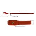 thumbnail image 3 of 220V 45W Silicone Rubber Self-Regulating Heat Cable for Pipe Freeze Protection & Compressor Care - Waterproof, 70℃ Max Temp, 550mm Length with 1000mm Power Cord - Ideal for AC Compressors, Motors,, 3 of 6