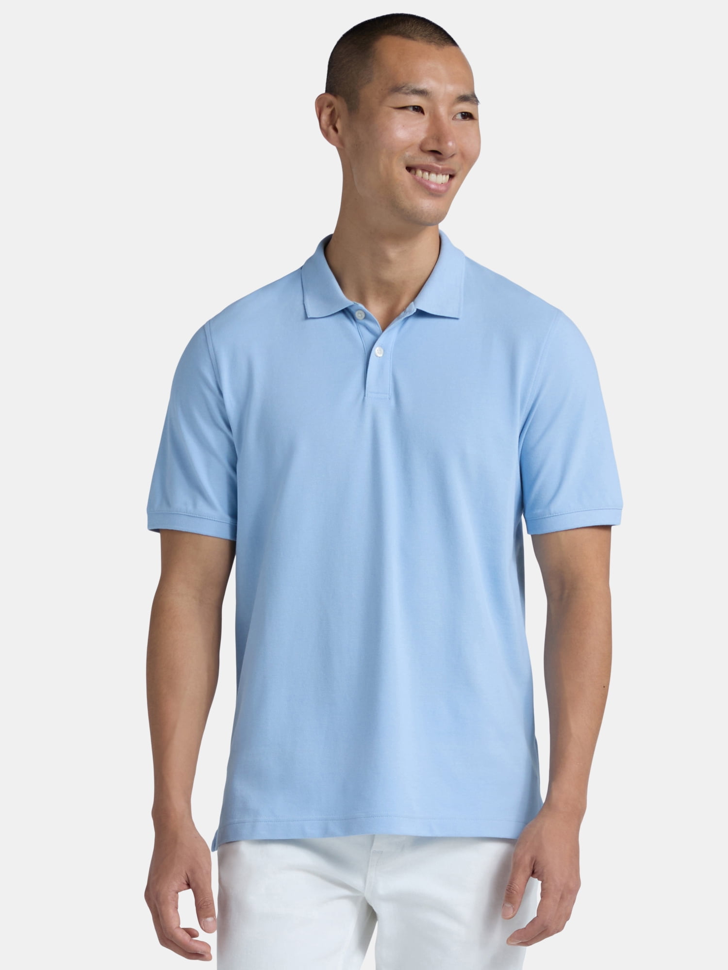 George Men's & Big Men's Active Fit 2-Pack Pique Polo Shirt, Sizes XS-3XL