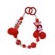 thumbnail image 2 of Charms para teléfono, charms para bolsos, llaveros, charms fantásticos para bolsos, monederos hechos a mano. rojo, 2 of 9