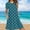 🔥 Blue, variant on Sentmoon Semi Formal Dresses for Women with Pockets Short Sleeve Crew Neck Plus Size Wedding Guest Dress 2026 Summer Regular Fit Breathable Business Dress for Wedding Guest Blue L