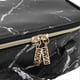 thumbnail image 4 of Marble Makeup Bag Large Capacity Portable Waterproof PU Leather Makeup Bag for Toiletry Black, 4 of 5
