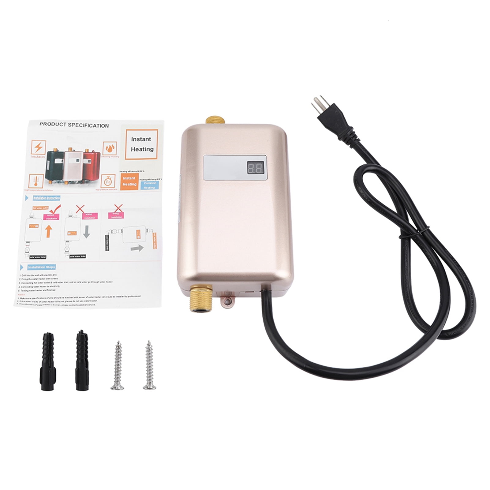 LYUMO Electric Tankless Hot Water Heater 6500W Electric Water