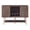 Walnut Oak, variant on Furniture of America Amani Buffet with Wine Rack, Walnut Oak
